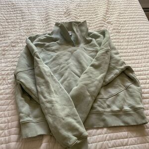 Outdoor Voices Mint Green Fleece Top